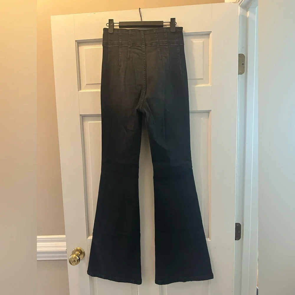 Free People Light Black Flare Jeans - Picture 10 of 10